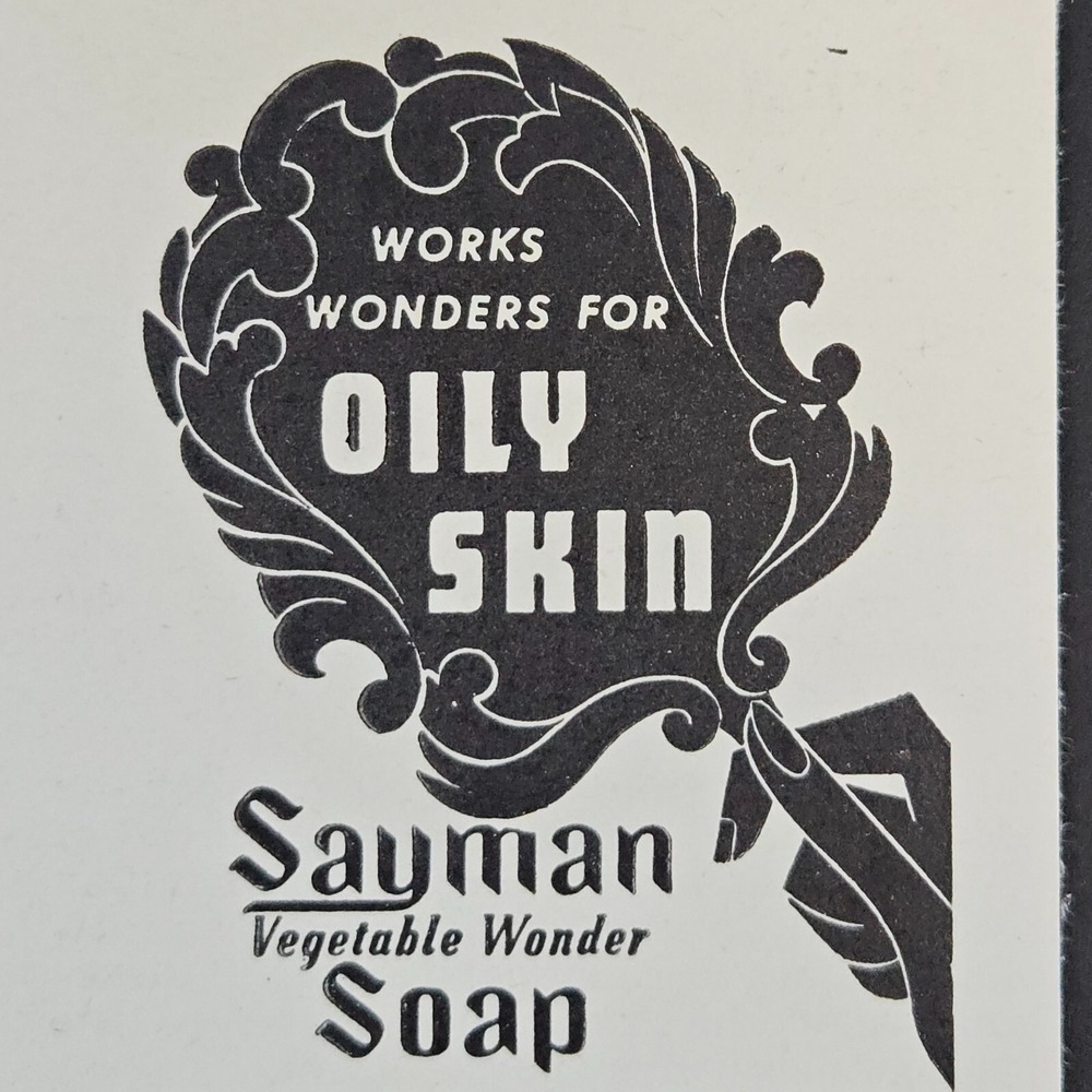 1949 Sayman Vegetable Wonder Dojean Lanolated Soap Vintage Print Ad St Louis MO